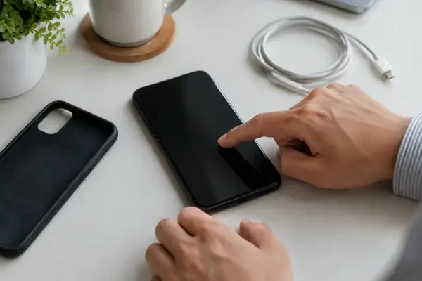 Dokunmatik ekranı kontrol edilen telefon