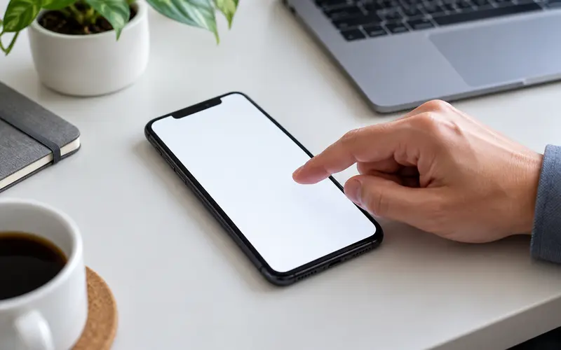 Hayalet dokunma sorunu kontrol edilen telefon ekranı